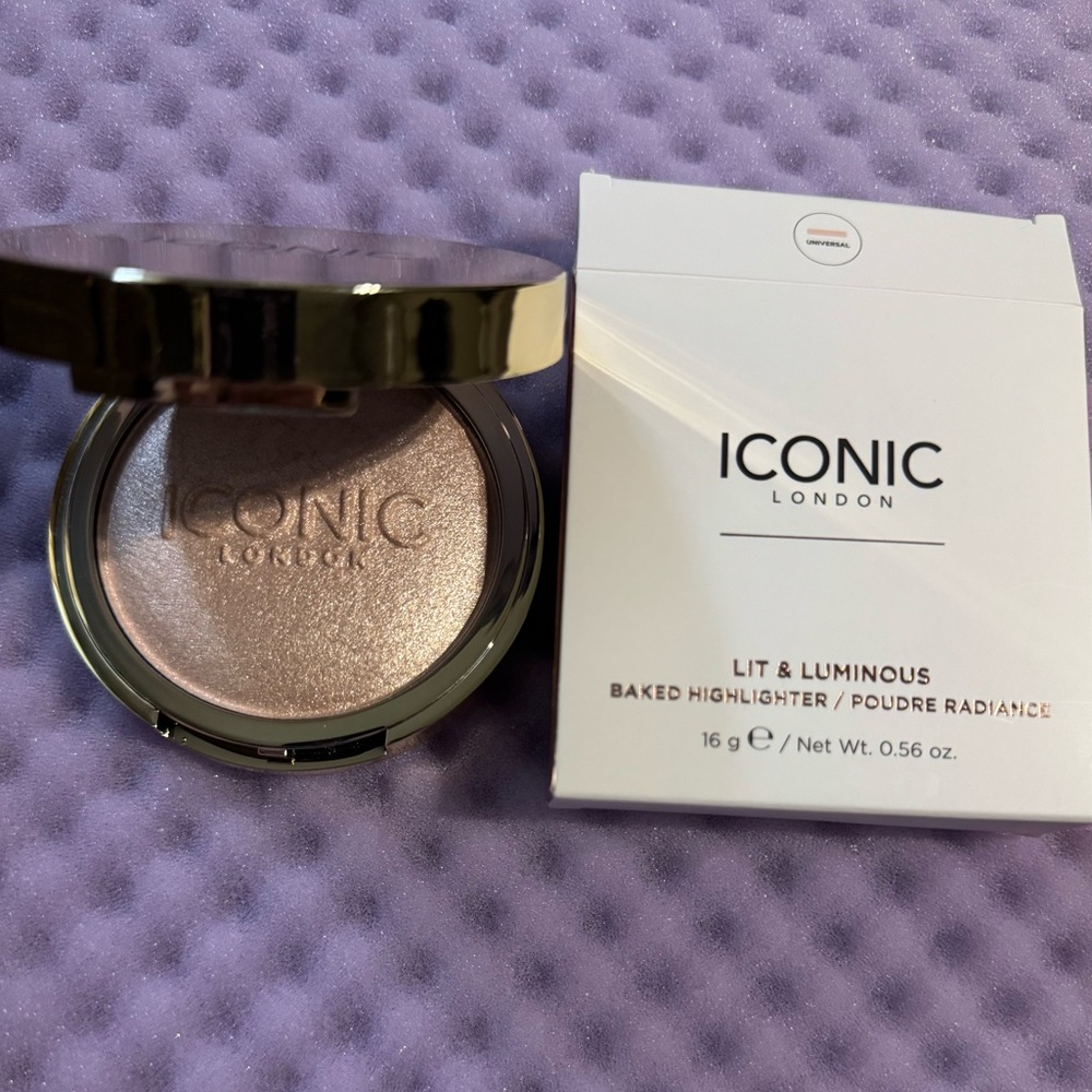 ICONIC London Baked Highlighter in Shimmering Pink